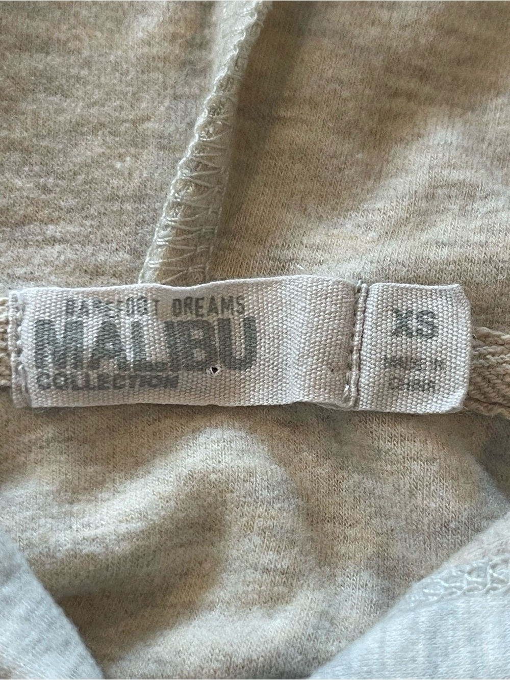 Barefoot Dreams Malibu Collection Butter Soft Hoodie, Heathered Cream, Sz. XS - Picture 5 of 16
